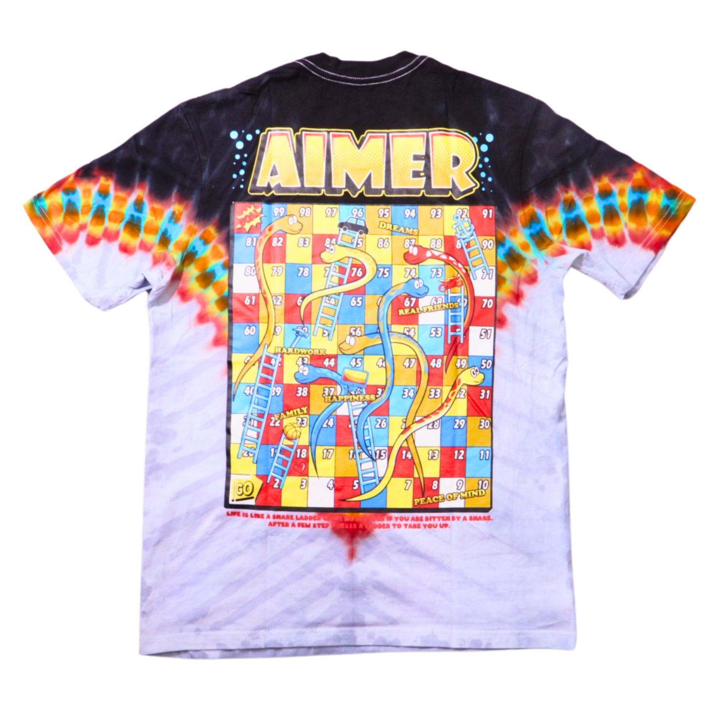 SNAKE AND LADDER TIE DYE